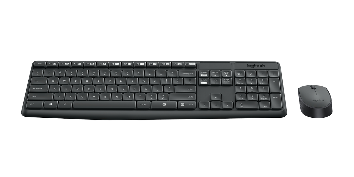 Logitech MK235 Wireless Keyboard And Mouse Graphite USB