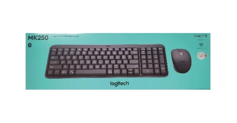 Logitech MK250 Compact Bluetooth Wireless Keyboard & Mouse Combo - Graphite