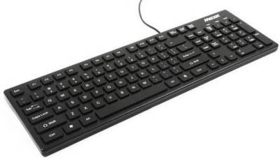 MECER Black USB Slim Keyboard Copilot Wired Plug And Play