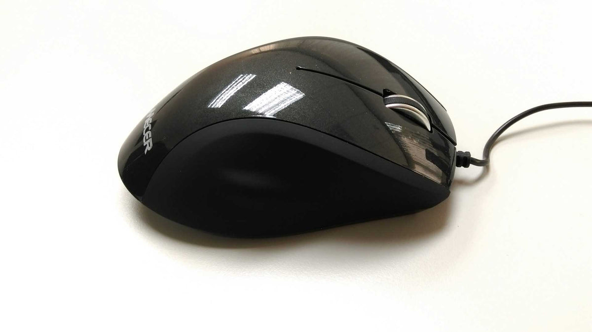 Mecer USB Optical Wheel Mouse 1000 DPI Black for PC