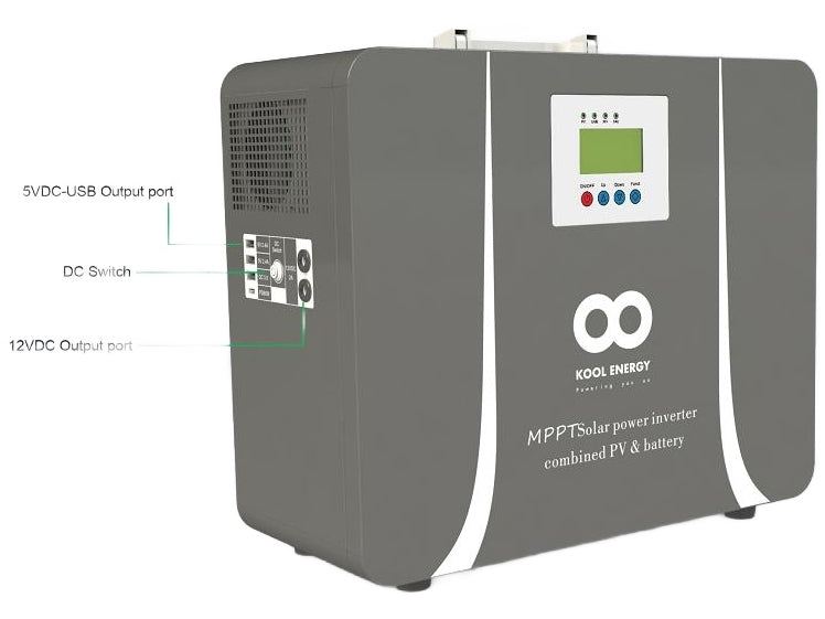 1/5kW Portable Lithium unit 26V 100Ah with 840W MPPT