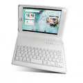 Universal 8 Inch Folio Case With Bluetooth Keyboard White