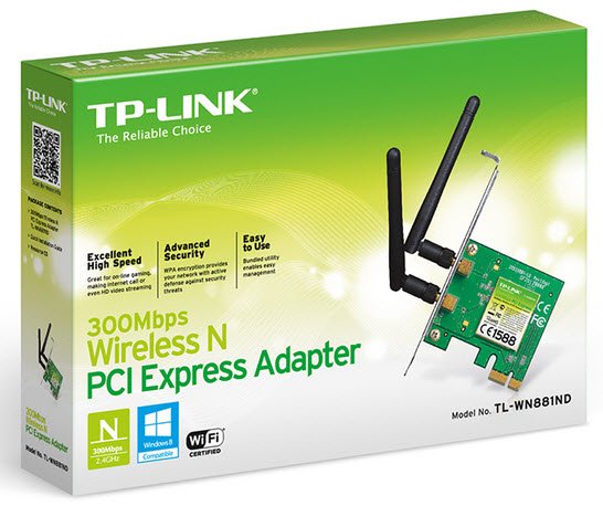 TP Link WN881ND 300Mbps Wireless N PCI Express Adapter