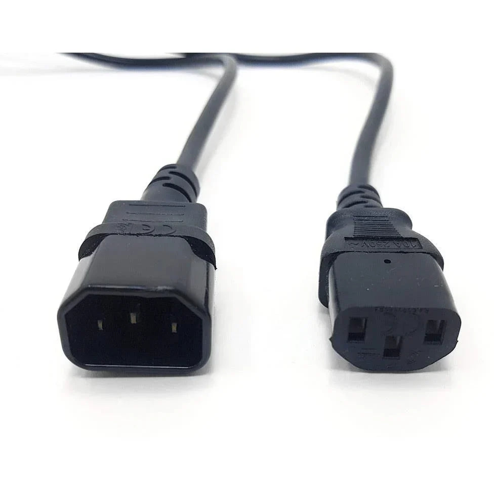 MALE TO FEMALE EXTENSION POWER CORD IEC C13-C14