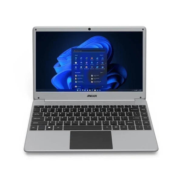 Mecer 14.1" AlwaysOn Laptop (Qualcomm 7C, 4GB RAM, 128GB eMMC, Win 11 Pro) - Silver