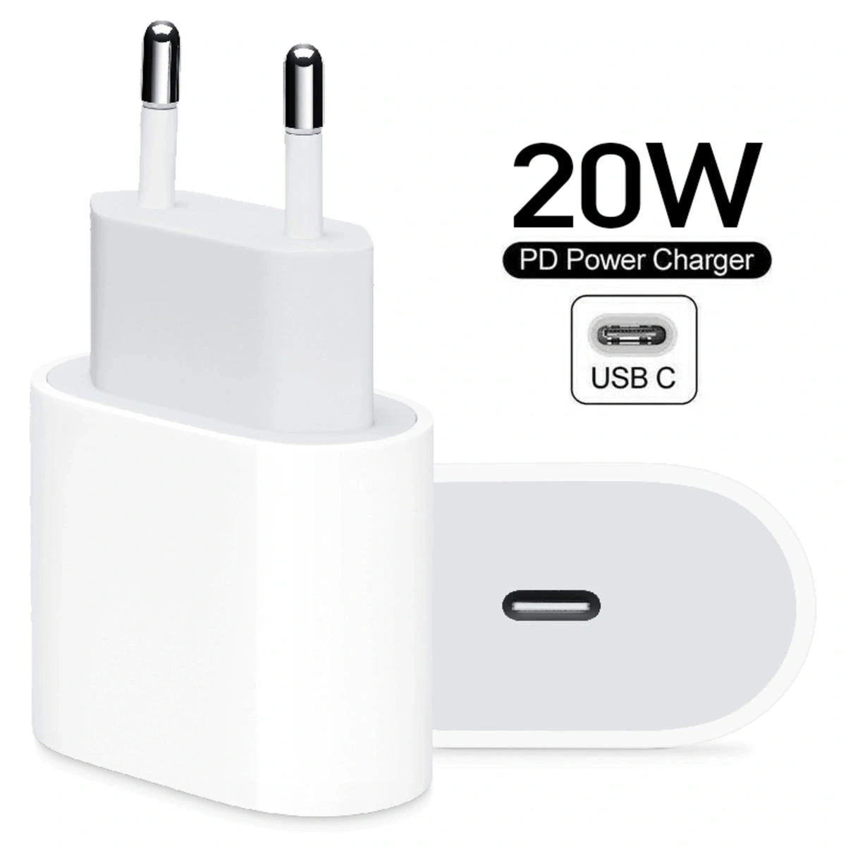 20W USB C Power Adapter Fast Charger With Power Delivery