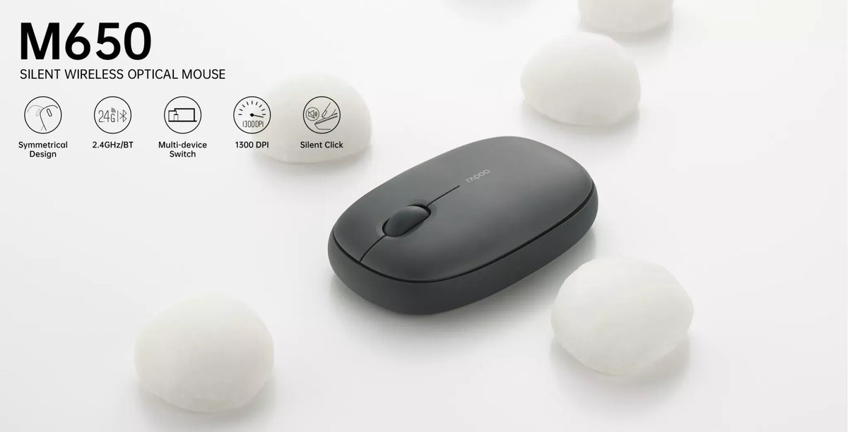 M650 Silent Wireless Mouse Multi Mode Connectivity